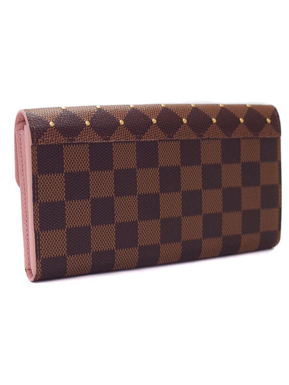 Louis Vuitton Wallet Portefeuille Sarah Long Bi fold Damier Brown